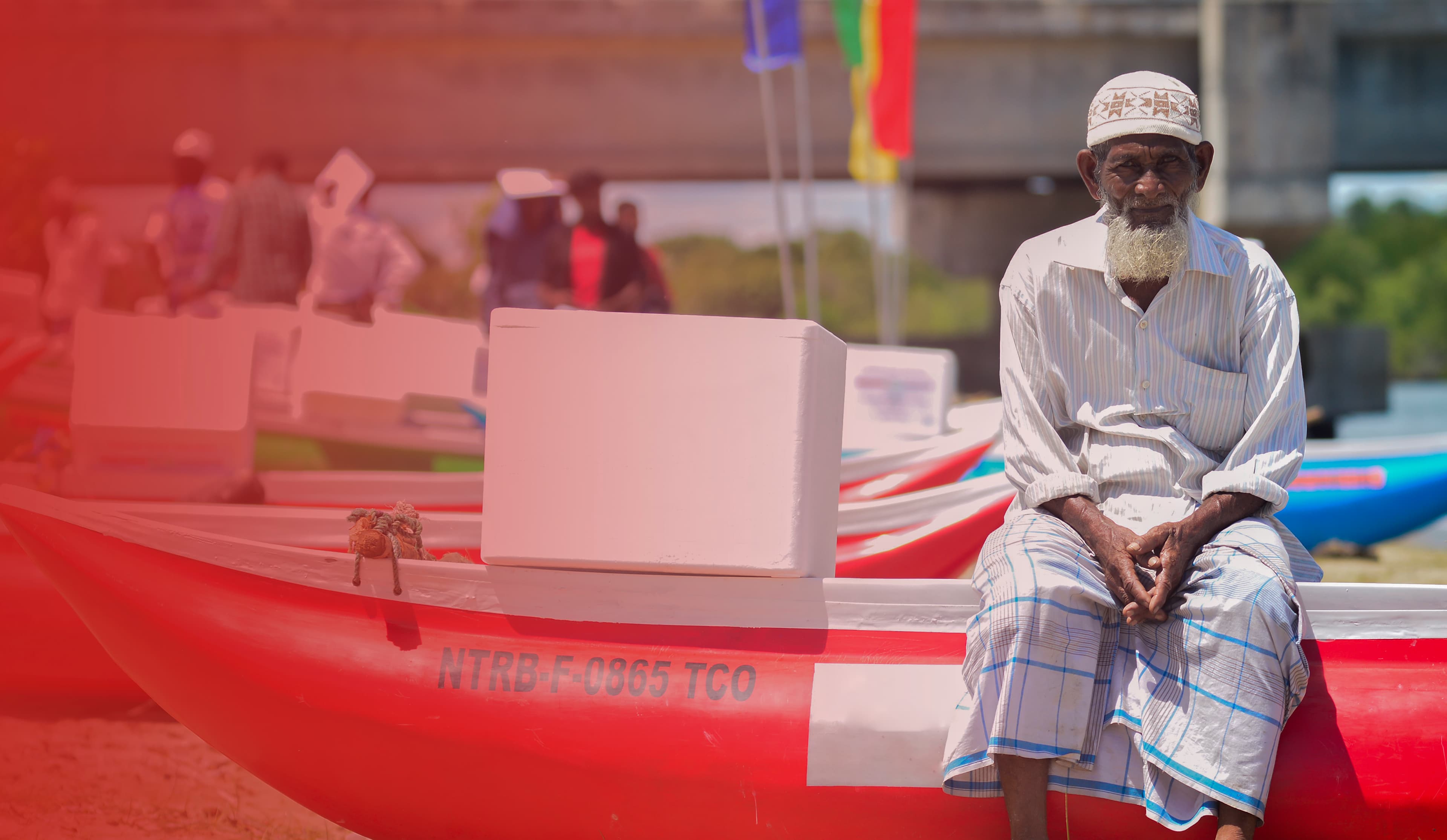 Fisherman with a new ALKUF fishing boat