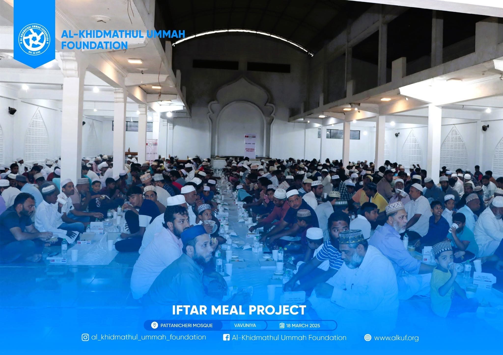 Community gathered for iftar