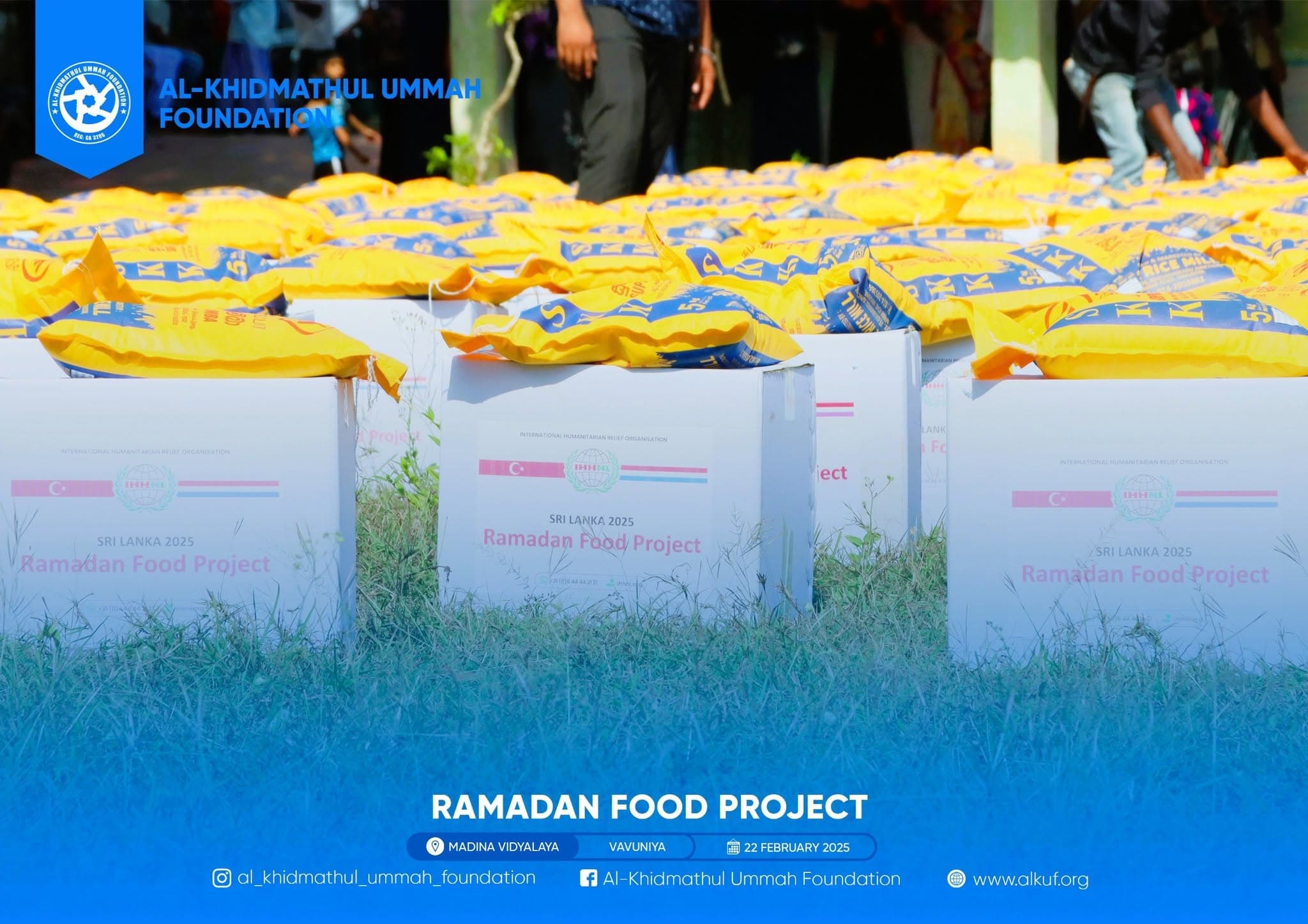 Ramadan food parcels ready for distribution
